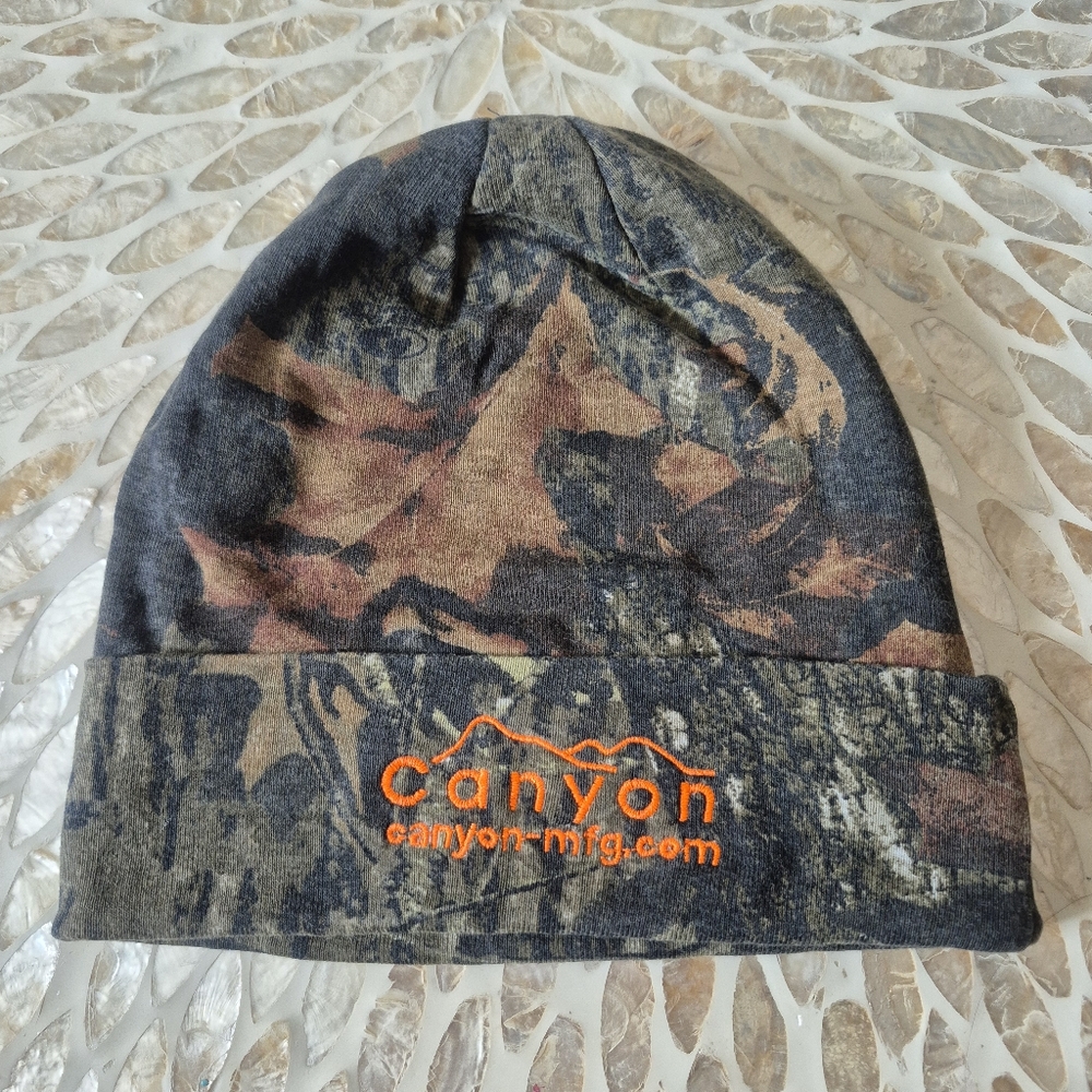Canyon Camouflage Kati Men 8" Beanie Hat Cotton Blend Warm